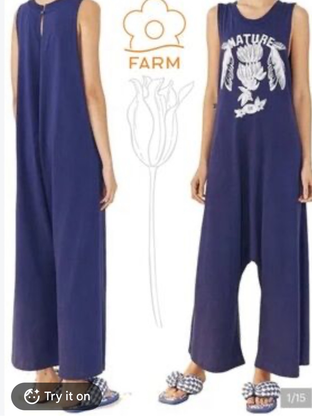 Farm Rio jumpsuit - Picture 2 of 9